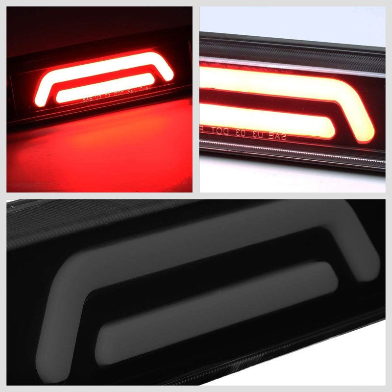 Black Housing Clear Lens 3D LED Cargo+3RD Third Brake Light For 99-16 F-250 SD-Exterior-BuildFastCar