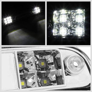 Chrome Housing Clear Lens 3D LED Cargo+3RD Third Brake Light For 99-16 F-250 SD-Exterior-BuildFastCar