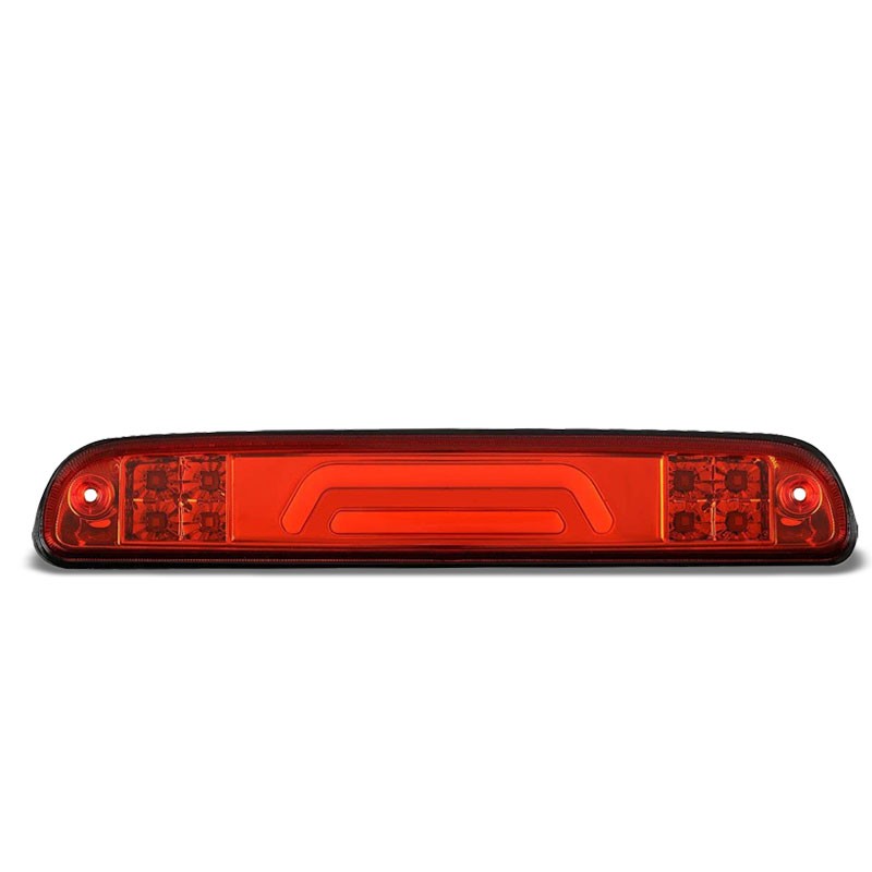 Chrome Housing Red Lens 3D LED Cargo+3RD Third Brake Light For 99-16 F-250 SD-Exterior-BuildFastCar