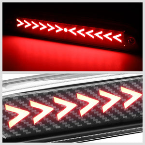 [Arrow LED] Carbon/Clear Len Third Brake Light 99-16 Super Duty BFC-3BRLED-CGL-FOR99F2345SD-TY3-BK