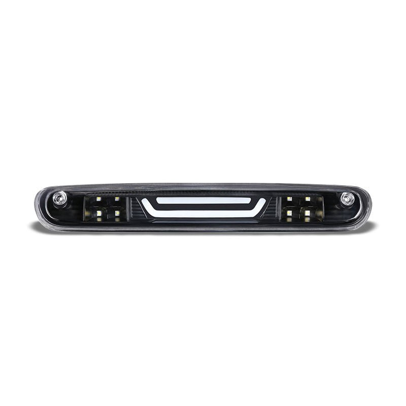 Black Housing Clear Lens 3D LED Rear Third Brake & Cargo Light For 07-13 Sierra-Exterior-BuildFastCar