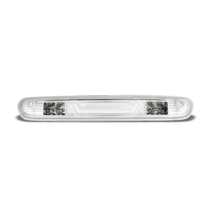 Chrome Housing Clear Lens 3D LED Rear Third Brake & Cargo Light For 07-13 Sierra-Exterior-BuildFastCar