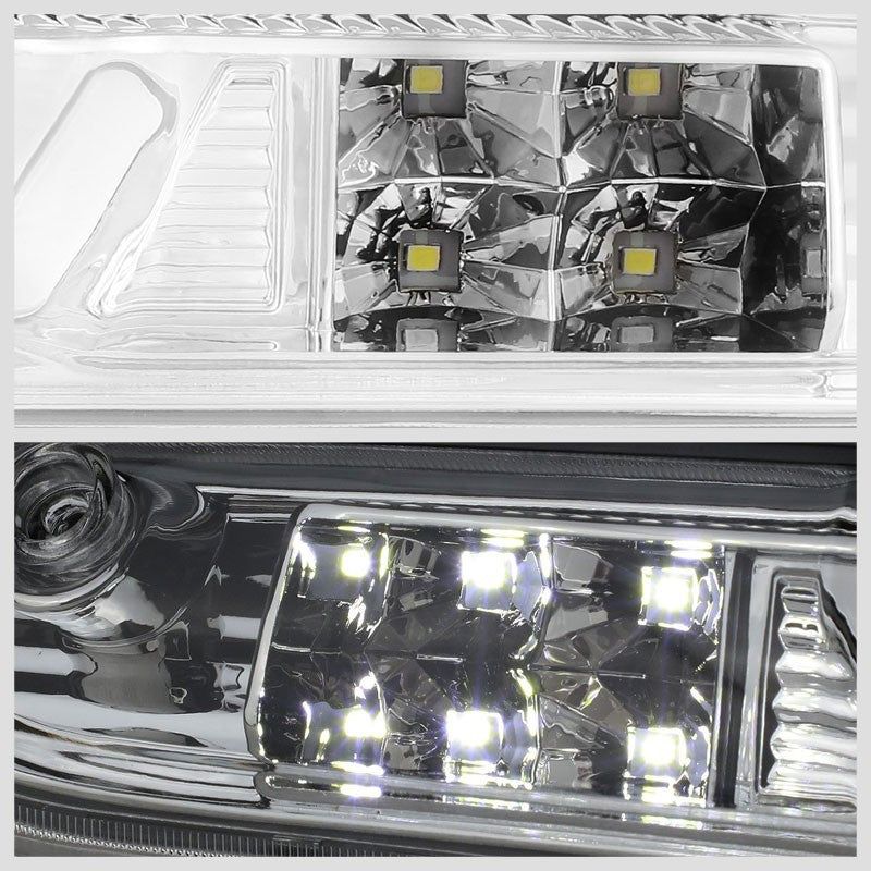 Chrome Housing Clear Lens 3D LED Rear Third Brake & Cargo Light For 07-13 Sierra-Exterior-BuildFastCar