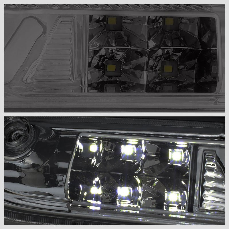 Chrome Housing Smoked Len 3D LED Rear Third Brake & Cargo Light For 07-13 Sierra-Exterior-BuildFastCar