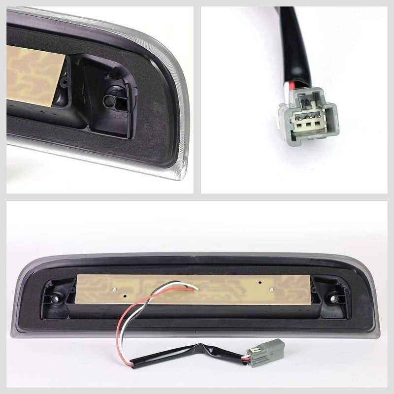 Black Housing Smoked Lens LED Cargo+Third Brake Light For 14-18 Silverado 1500-Exterior-BuildFastCar