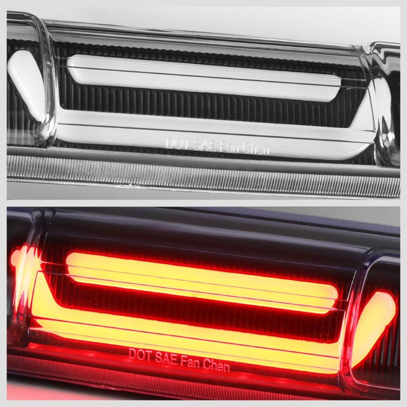 3D LED Rear Third Brake Light Black Housing Clear Lens For 99-06 GMC Sierra-Lighting-BuildFastCar