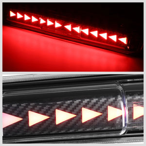[Triangle LED] Carbon/Clear Len Third Brake Light 99-06 Silverado BFC-3BRLED-GMC99-3D-T4-BK