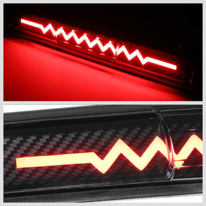 [Heartbeat LED] Carbon/Clear Len Third Brake Light 99-06 Sierra BFC-3BRLED-GMC99-3D-T5-BK