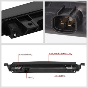 Black Housing/Smoke Lens LED Rear Third Brake Light For 09-17 Chevrolet Traverse-Lighting-BuildFastCar