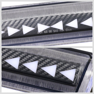 [Triangle LED] Carbon/Clear Len Third Brake Light 00-06 Suburban BFC-3BRLED-GMCD00-3D-T4-BK
