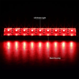 Black Housing/Clear Lens LED Rear Tail Third Brake Light For 06-14 Ridgeline-Lighting-BuildFastCar