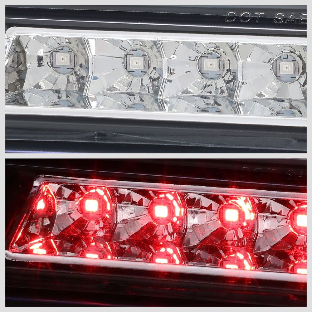 Chrome Housing/Clear Lens LED Rear Tail Third Brake Light For 06-14 Ridgeline-Lighting-BuildFastCar