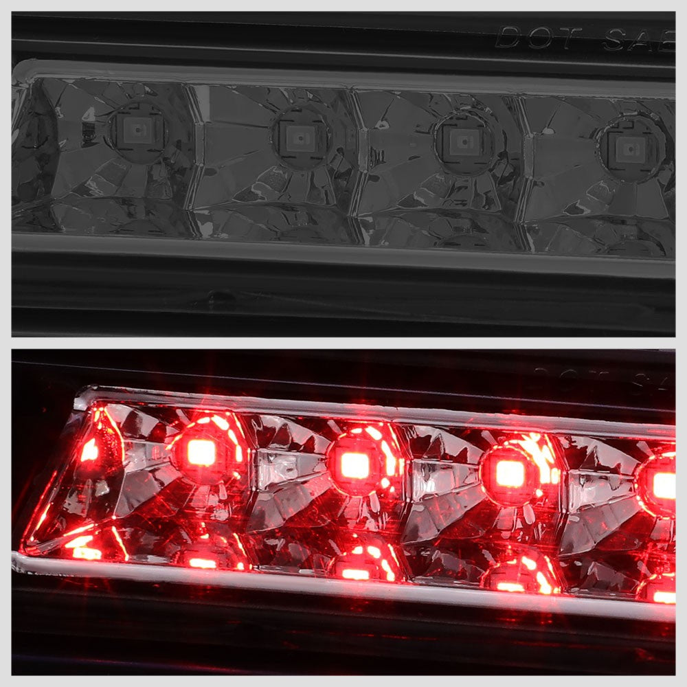 Chrome Housing/Smoke Lens LED Rear Tail Third Brake Light For 06-14 Ridgeline-Lighting-BuildFastCar