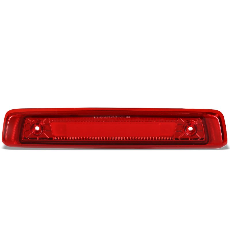 Red Lens/Chrome Housing 3D LED Rear Third Brake Light for 06-10 Jeep Commander-Exterior-BuildFastCar