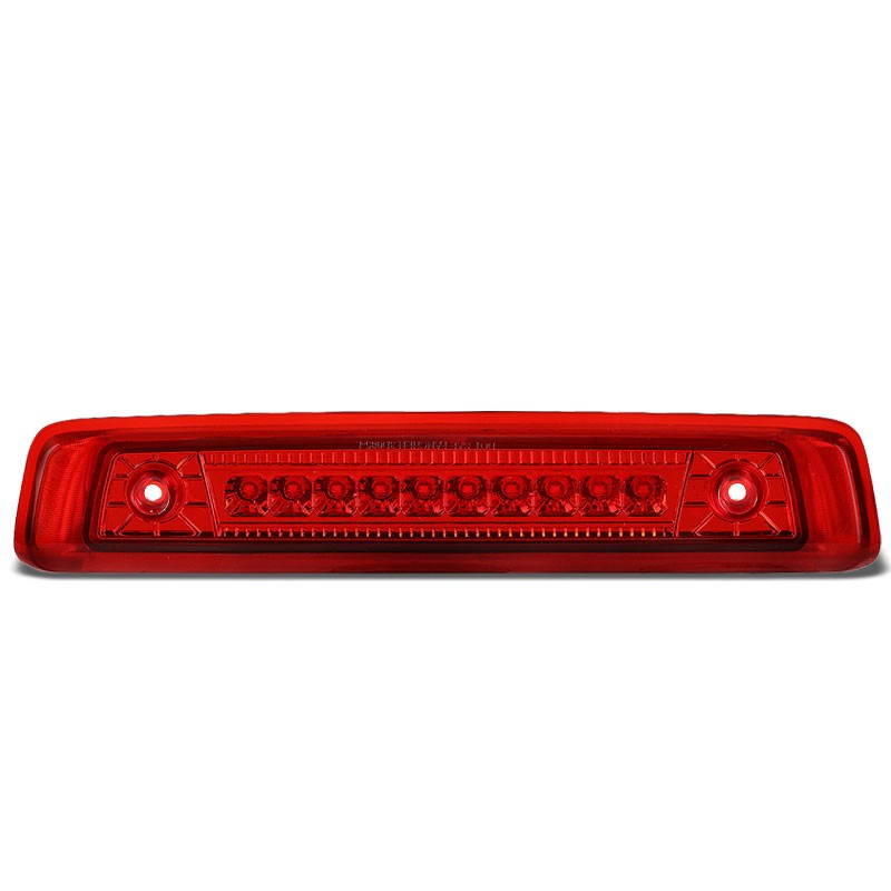 Red Lens/Chrome Housing Full LED 3RD Rear Third Brake Light for 06-10 Commander-Exterior-BuildFastCar