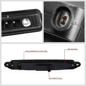 Black Housing Clear Lens LED Rear 3RD Third Brake Light Lamp For 05-15 Armada-Exterior-BuildFastCar