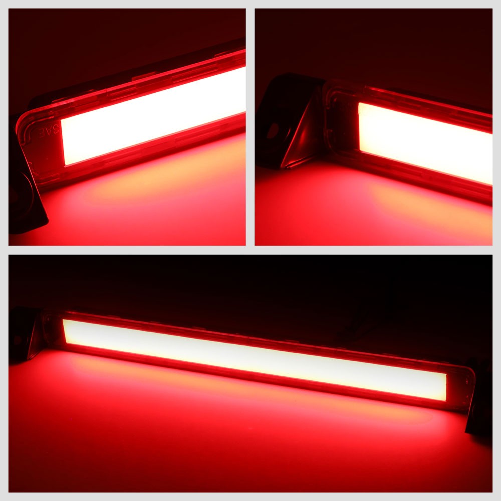 Chrome Housing/Red Lens 3D LED Bar Rear Tail Third Brake Light For 01-03 QX4-Lighting-BuildFastCar