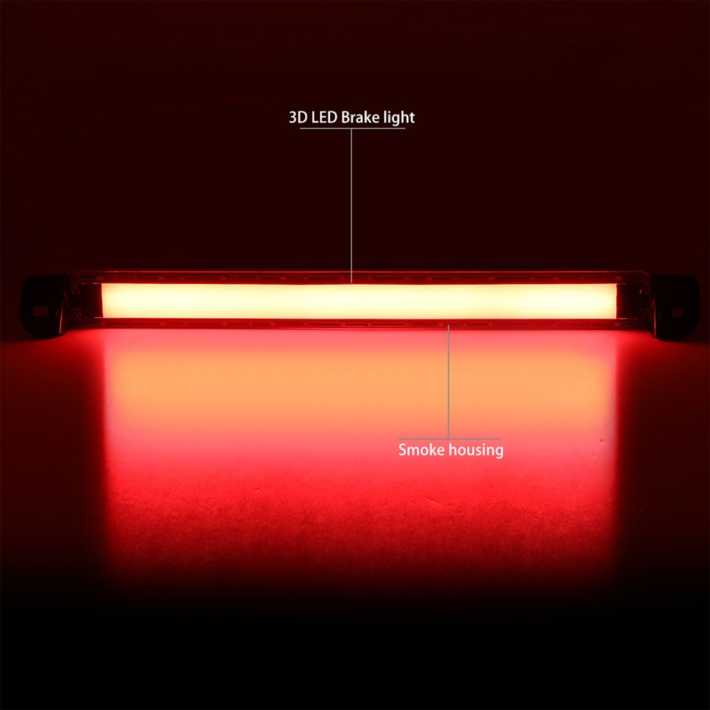 Chrome Housing/Smoke Lens 3D LED Bar Rear Tail Third Brake Light For 01-03 QX4-Lighting-BuildFastCar