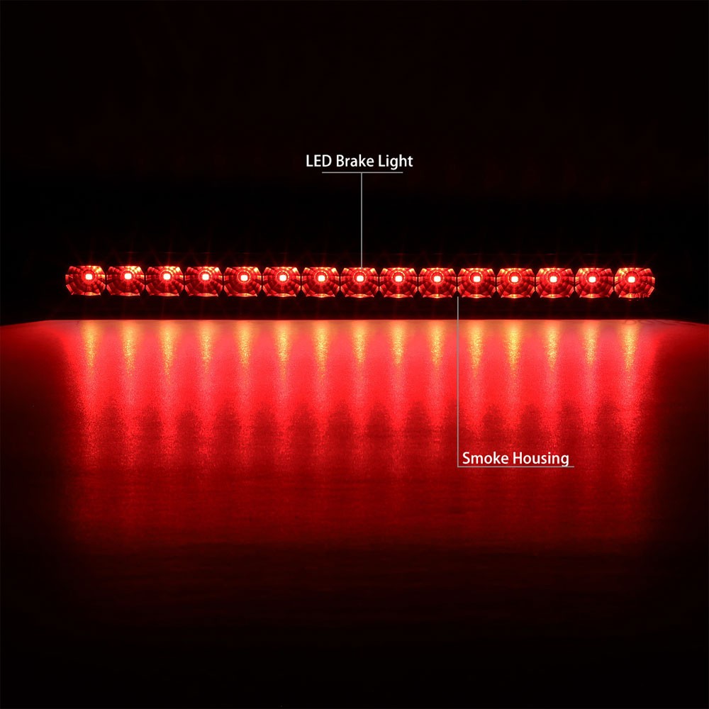 Black Housing/Smoke Lens LED Rear Tail Third Brake Light For 01-04 Pathfinder-Lighting-BuildFastCar