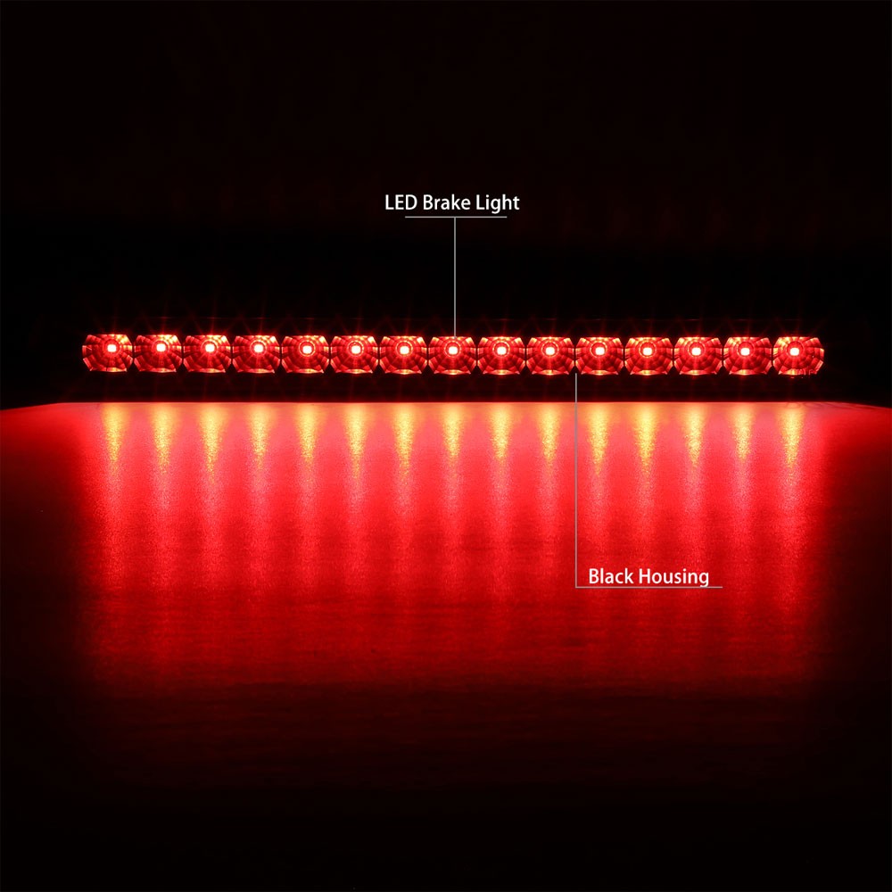Black Housing/Clear Lens LED Rear Tail Third Brake Light For 01-04 Pathfinder-Lighting-BuildFastCar