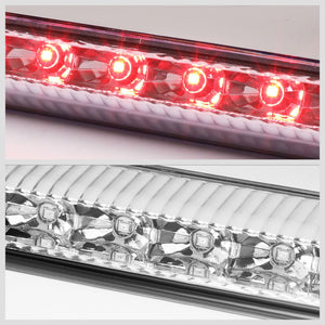 Chrome Housing/Clear Lens LED Rear Tail Third Brake Light For 14-19 Nissan Rogue-Lighting-BuildFastCar