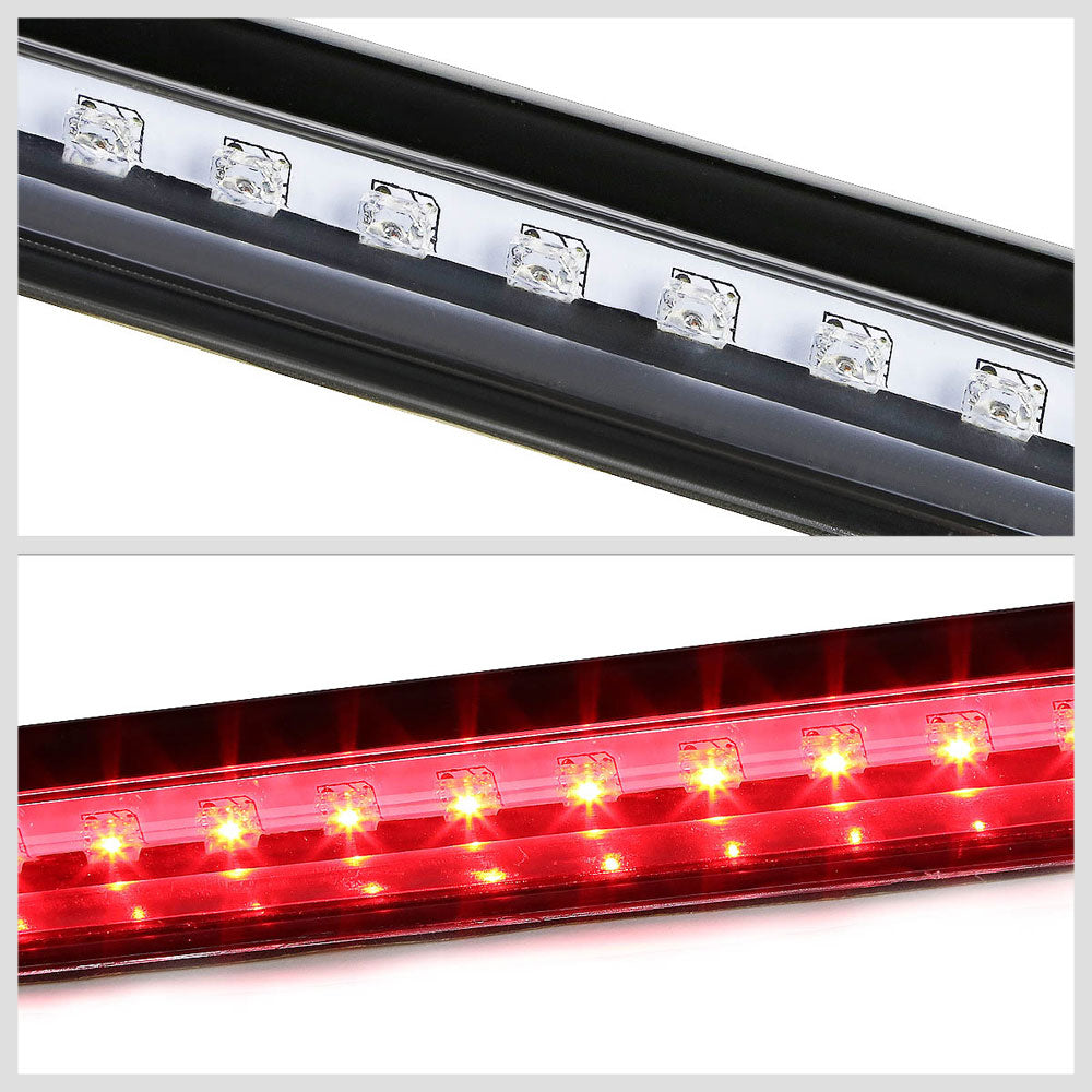 Black Third Brake/Reverse Red/White LED Light For 92-04 C/K1500-C/K2500 Suburban