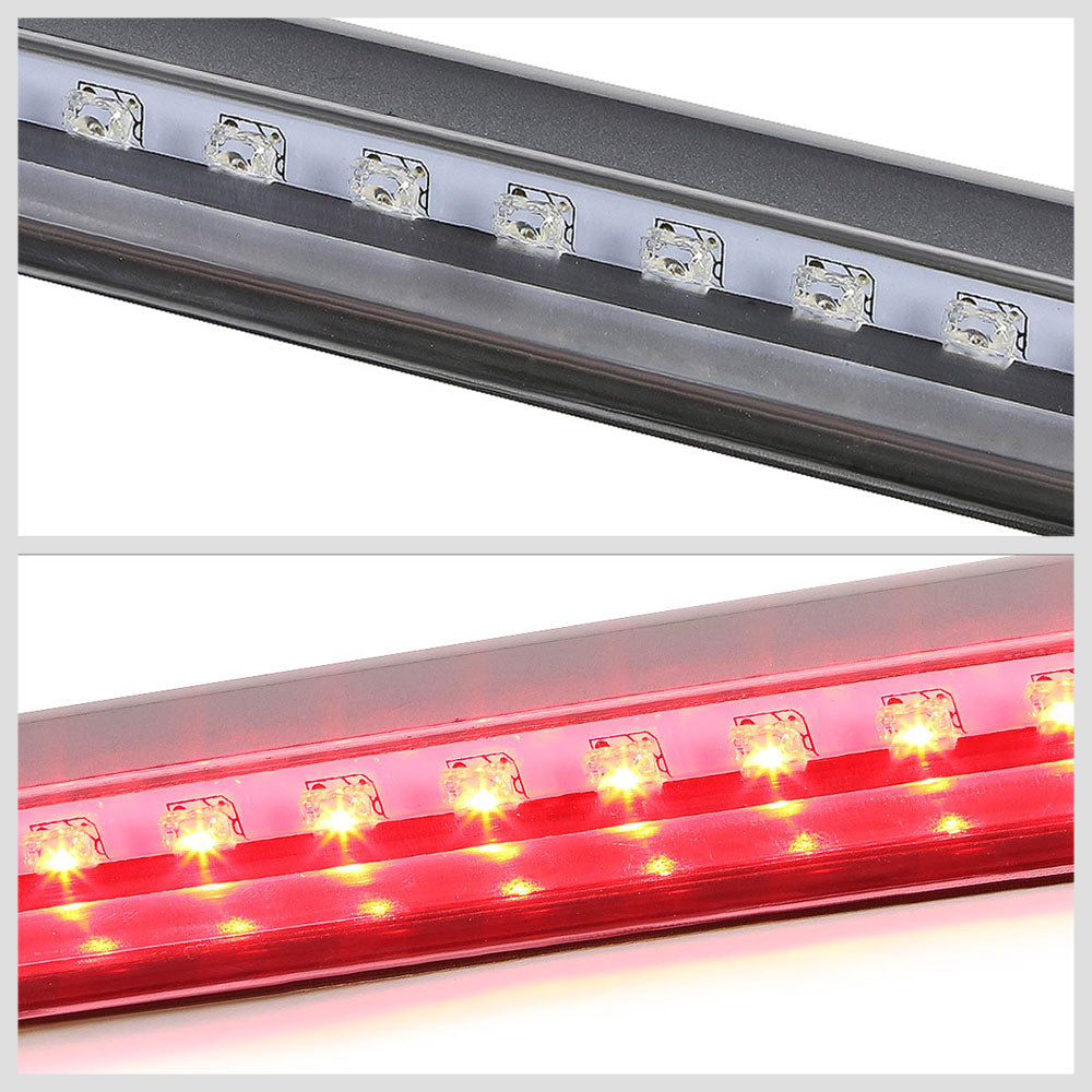 Clear Third Brake/Reverse Red/White LED Light For 92-04 C/K1500-C/K2500 Suburban