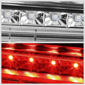 Chrome Housing Clear Lens LED Rear 3RD Third Brake Light Lamp For 05-10 Scion tC-Exterior-BuildFastCar