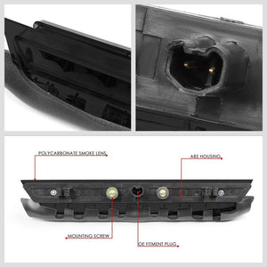 Chrome Housing Smoked Len LED Rear 3RD Third Brake Light Lamp For 11-16 Scion tC-Exterior-BuildFastCar