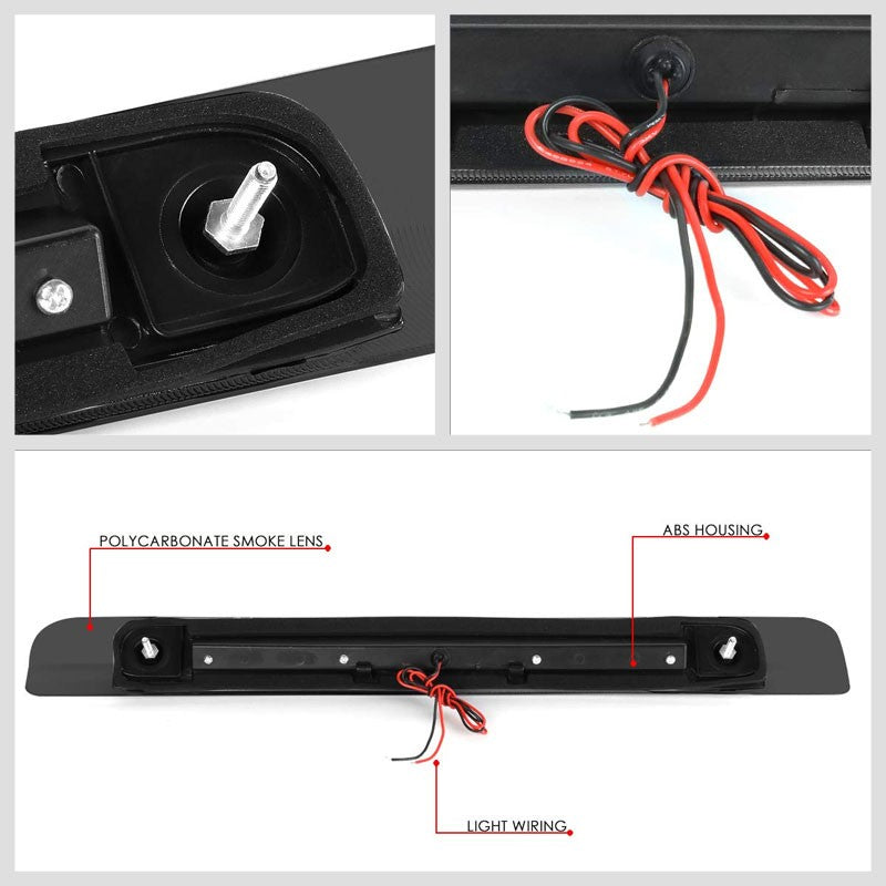 Clear Lens/Black Housing Full LED Rear Third Brake Light for 98-07 Land Cruiser-Exterior-BuildFastCar
