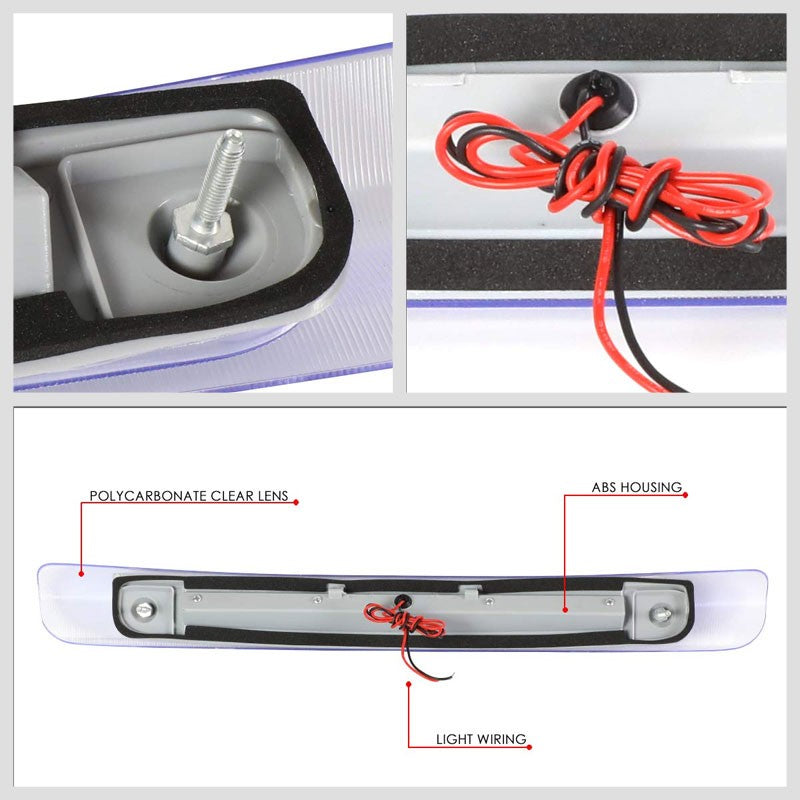 Clear Lens/Chrome House Full LED Rear Third Brake Light for 98-07 Land Cruiser-Exterior-BuildFastCar