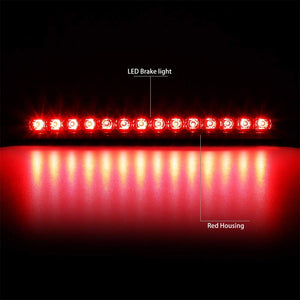 Red Lens/Chrome Housing Full LED Rear Third Brake Light for 98-07 Land Cruiser-Exterior-BuildFastCar