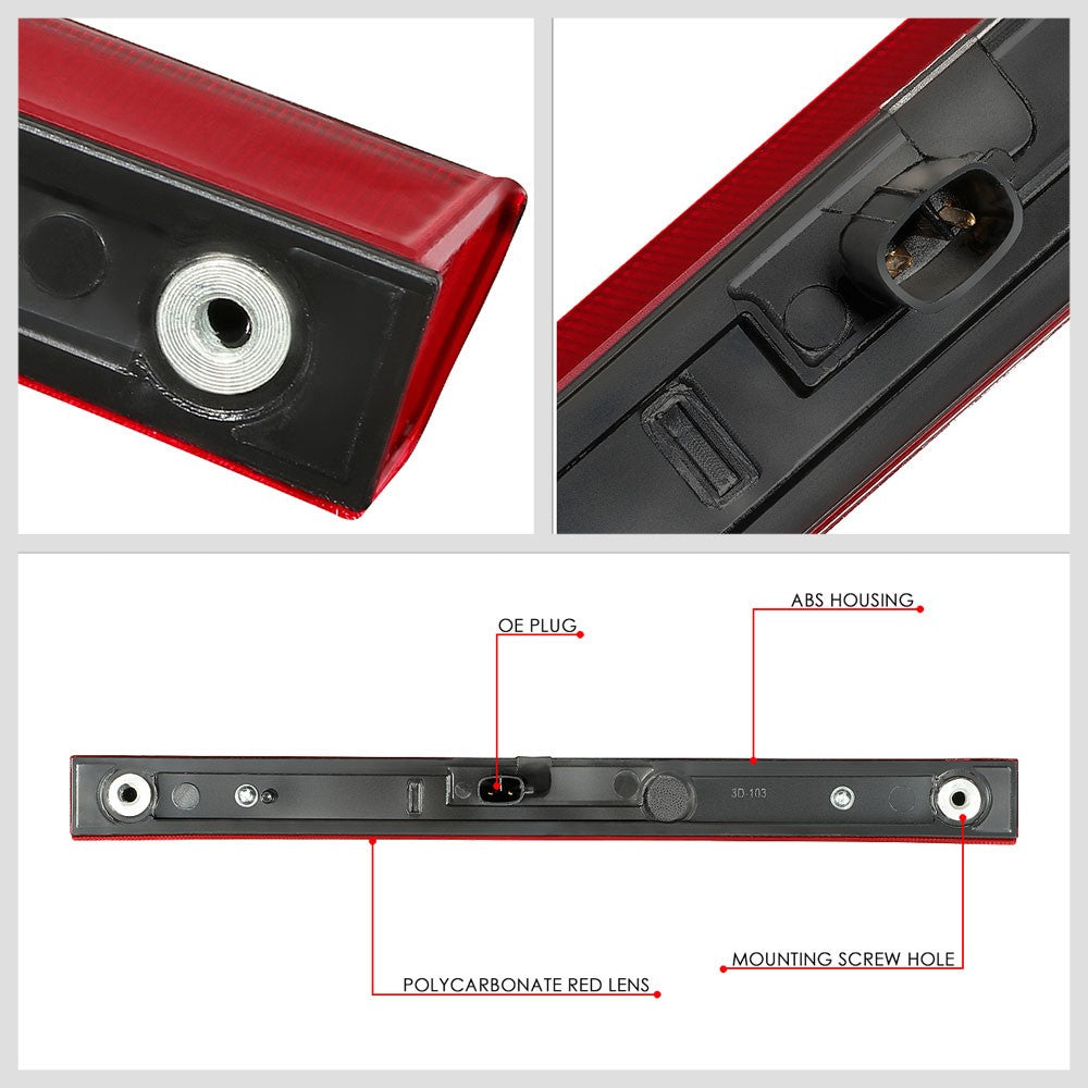 [Brake LED] Red Len/Red Third Brake Light 13-18 RAV4/10-19 GX460 BFC-3BRLED-TOYRAV16-RD