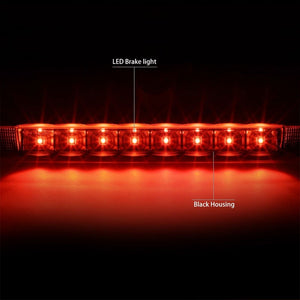 Black Housing Clear Lens LED Rear 3RD Third Brake Light For 06-12 RAV4-Exterior-BuildFastCar
