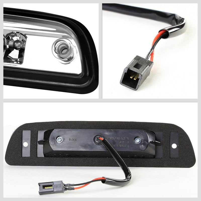Clear Third Brake/Reverse Red LED Center Rear Light For Toyota 95-16 Tacoma V6-Exterior-BuildFastCar