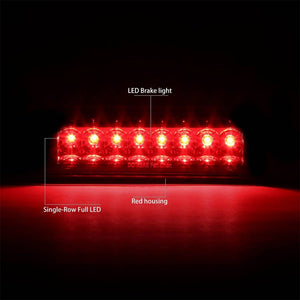 Red Third Brake/Reverse Red LED Center Rear Light For Toyota 95-16 Tacoma V6-Exterior-BuildFastCar
