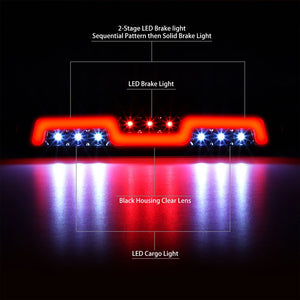 [Brake & Cargo LED] Clear Len Third Brake Light 94-10 Mazda B-Series Pickup BFC-3BRLED-ZT002-CH
