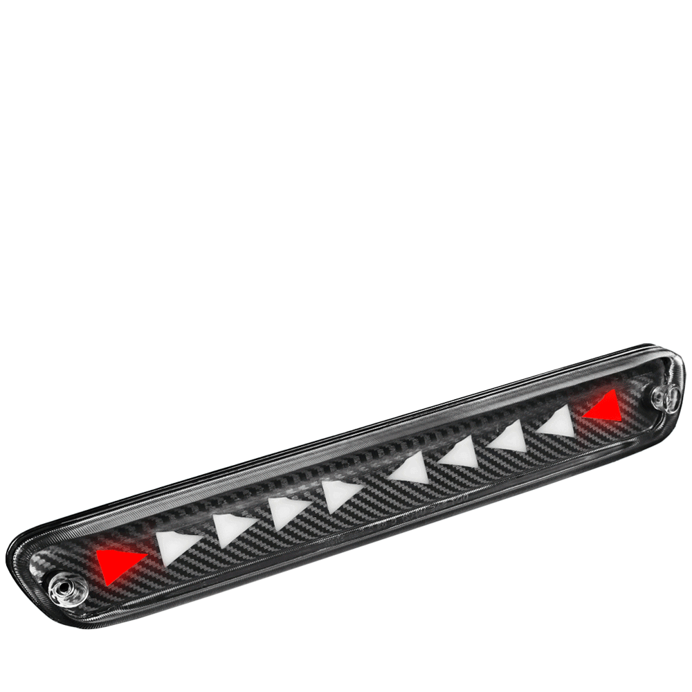 [Triangle LED] Carbon/Clear Len Third Brake Light 04-12 Canyon BFC-3BRLED-MULTI6-CHV13D-T4-BK