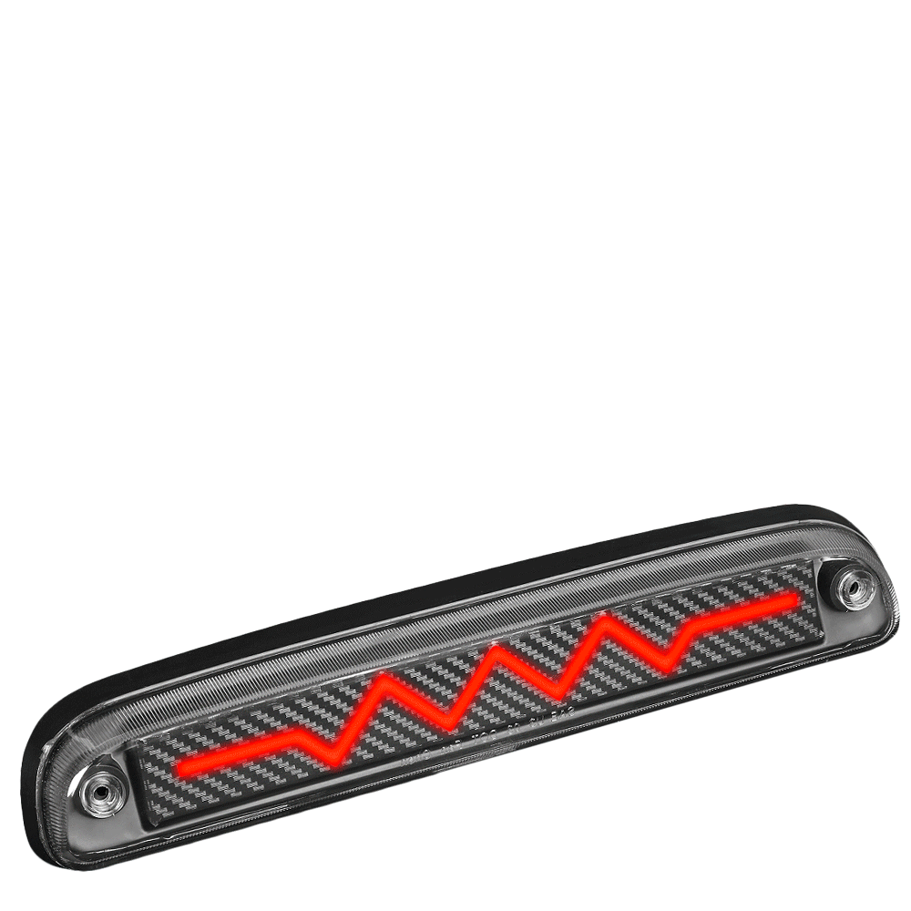 [Heartbeat LED] Carbon/Clear Len Third Brake Light 99-16 SD Truck BFC-3BRLED-CGL-FOR99F2345SD-TY-BK5