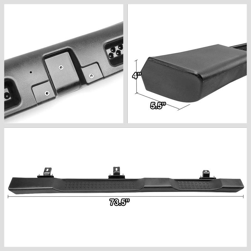 Black Factory Style Running Board Nerf Bar 07-18 Jeep Wrangler 4-Door BFC-RUNB-OE-JEPWRAJK