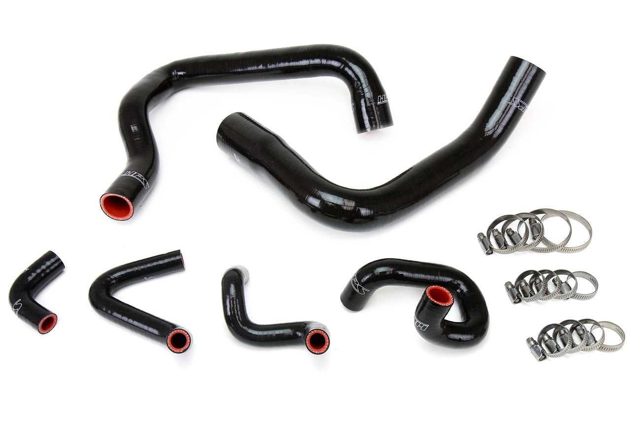 HPS Performance 57-1010-BLK Silicone Radiator/Heater Coolant Hose Kit For 86-93 Ford Mustang GT/Cobra 5.0