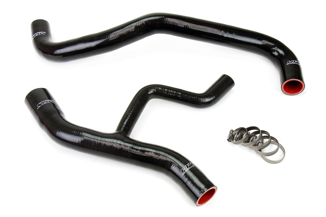 HPS Performance 57-1012-BLK Silicone Radiator Coolant Hose Kit For 01-04 Ford Mustang GT