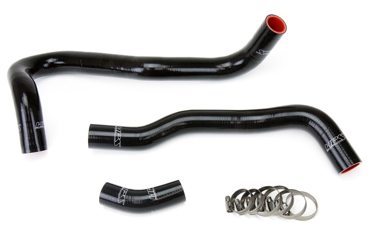 HPS Performance 57-1021-BLK Silicone Radiator Coolant Hose Kit For 06-10 Honda Civic Si 2.0L K20Z3 (FG2 2DR/FA5 4DR)