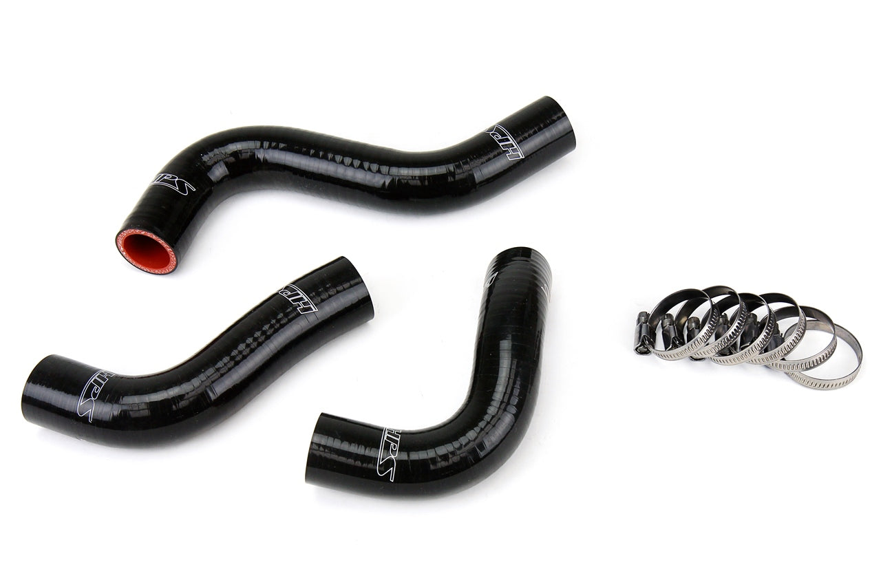 HPS Performance 57-1029-BLK Silicone Radiator Coolant Hose Kit For 90-93 Mazda Miata MX-5