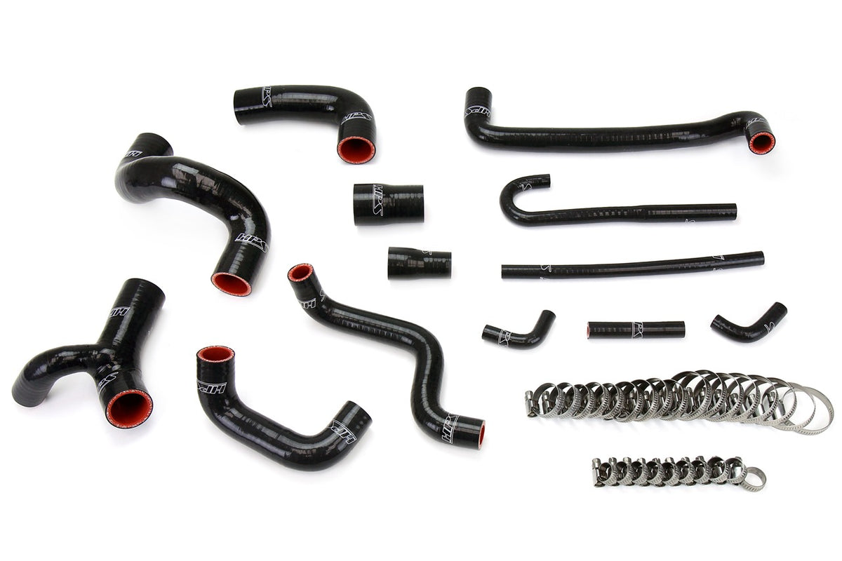 HPS Black Silicone Radiator+Heater Hose Kit Coolant for BMW 88-91 E30 M3