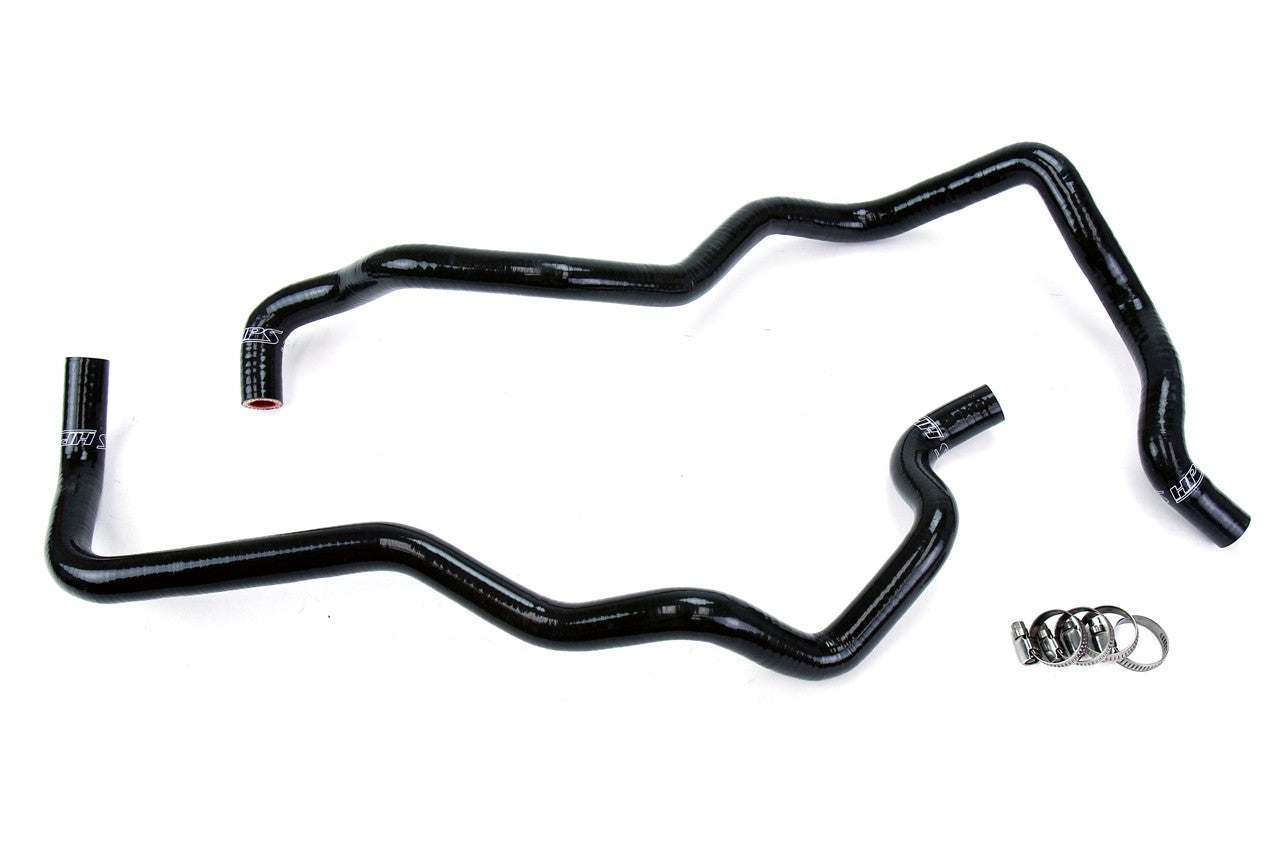 HPS Performance 57-1220H-BLK Silicone Heater Coolant Hose Kit For 07-11 Jeep Wrangler JK 3.8L V6