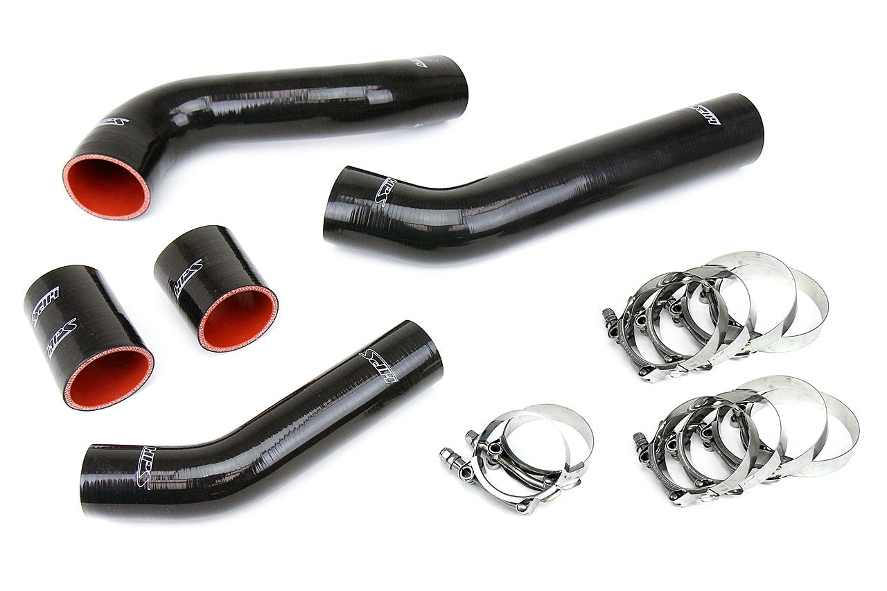 HPS Black 4-Ply Silicone Intercooler Hose Kit For 08-15 Mitsubishi Lancer Evolution X (Evo X) US-Spec