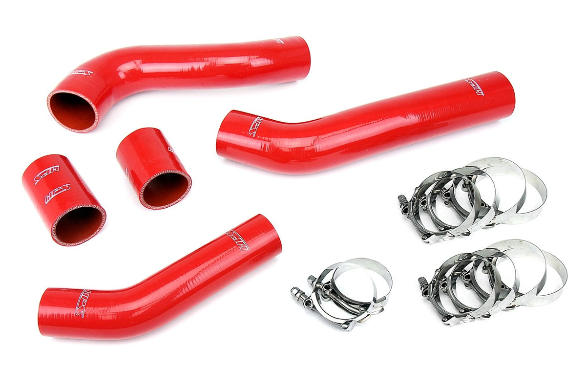 HPS Red 4-Ply Silicone Intercooler Hose Kit For Mitsubishi Lancer EVO 08-14 X Evolution