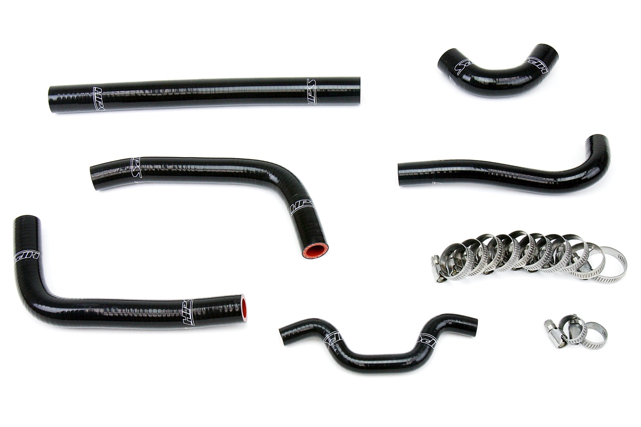 HPS Performance 57-1241-BLK Silicone Radiator Coolant Hose Kit For 11-11 Kawasaki KX250F