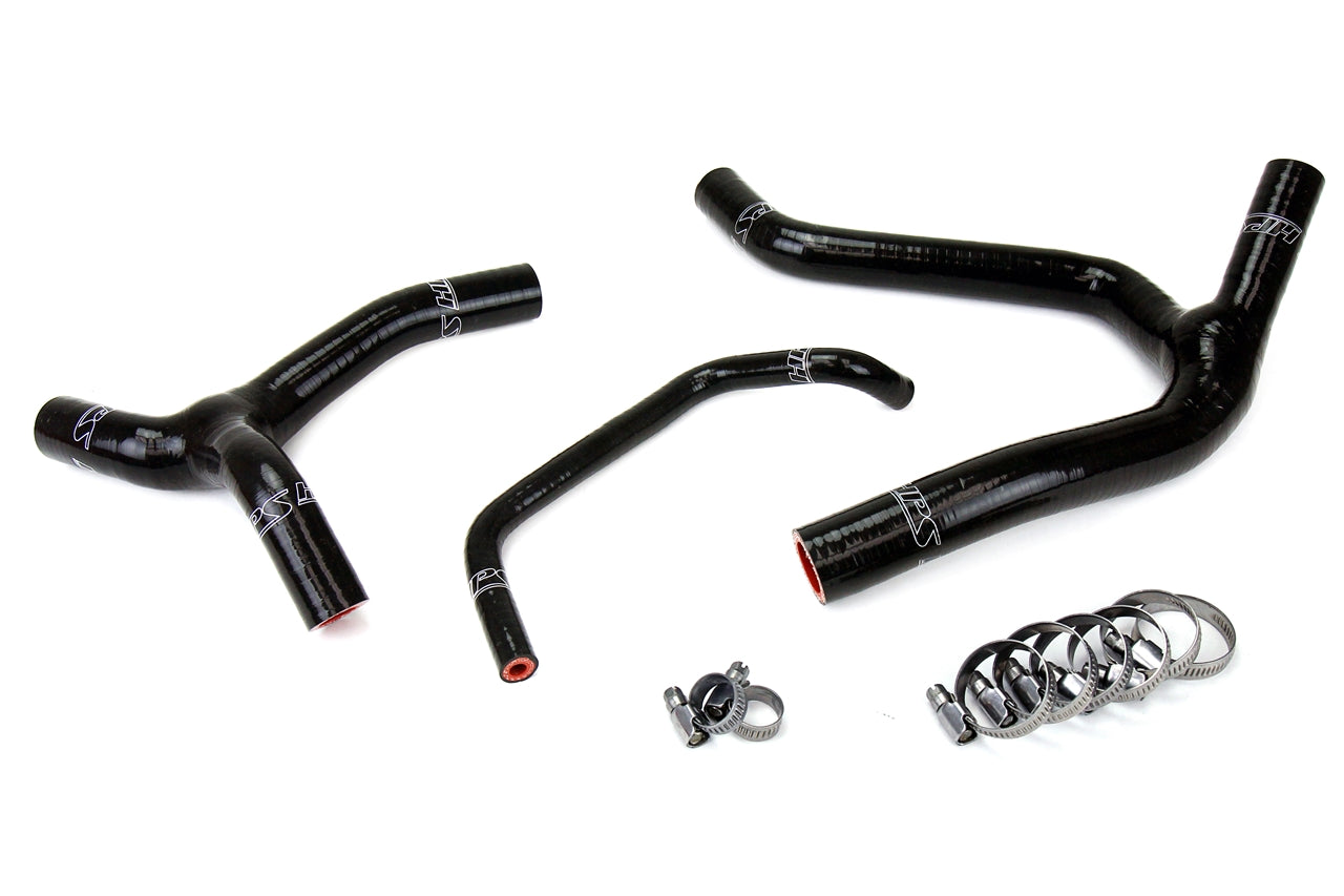 HPS Performance 57-1244-BLK Silicone Radiator Coolant Hose Kit For 06-08 Kawasaki KX450F
